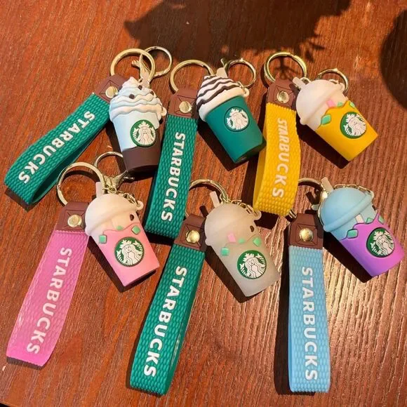 NWOT Starbucks Bearista Frappe Keychain - Picture 9 of 9